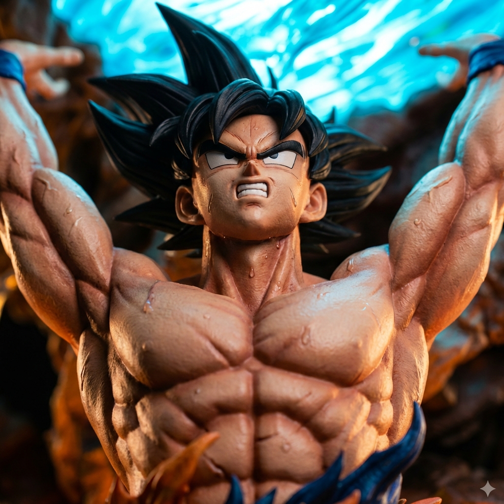 Figura Goku Genki Dama con LED - Detalle